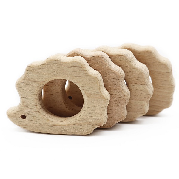 wooden teether natural
