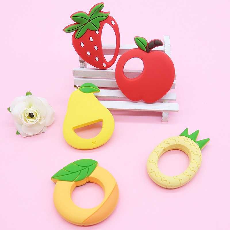 fruit silicone teether