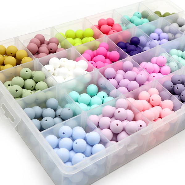 Food Grade 12mm Silicone Silicone Beads For Teething From