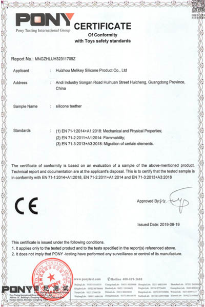 Certificati perline di silicone2