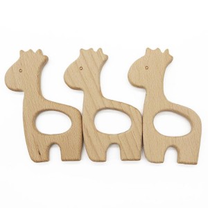 wooden teether for baby boy