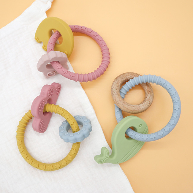 Bulk Baby Rattle Teether Sensory Soft |  Melikey