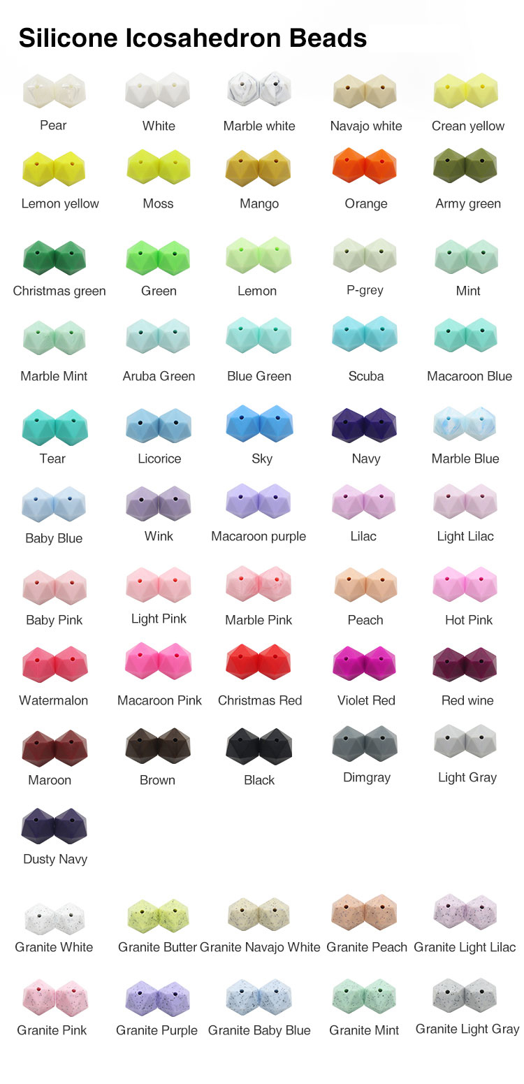 silicone teething beads