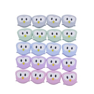 owl silicone beads baby 