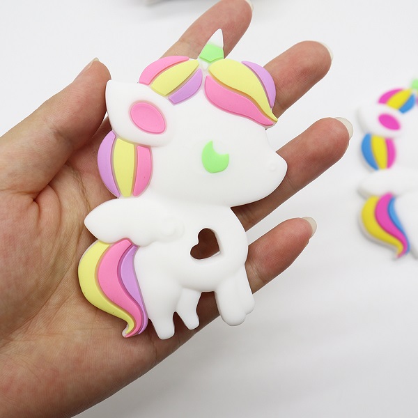 silicone teether unicorn