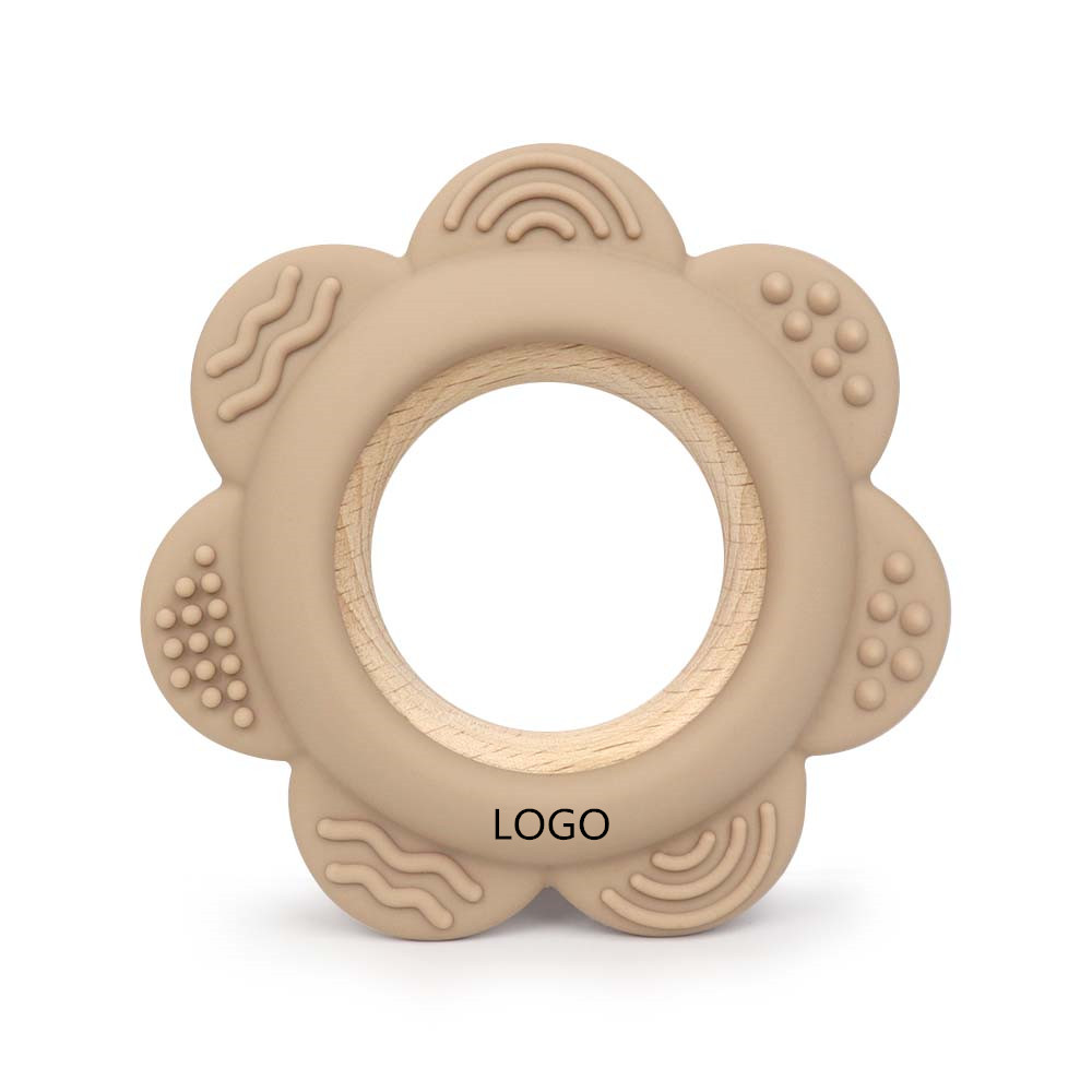 OEM silicone wood teether